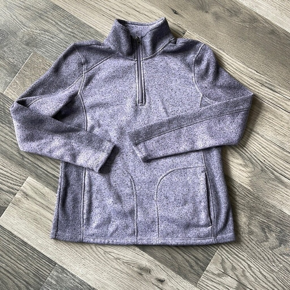 Bass women's‎ 1/4 zip sweater purple size medium